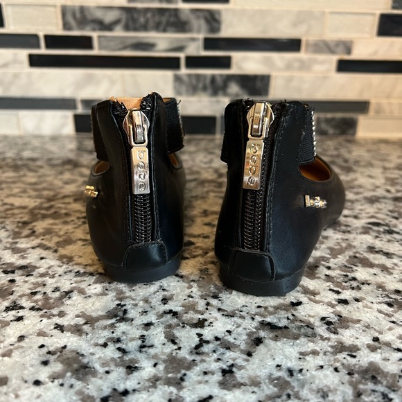 Toddler size 7 BEBE flats with rhinestone ankle strap - Picture 3 of 5